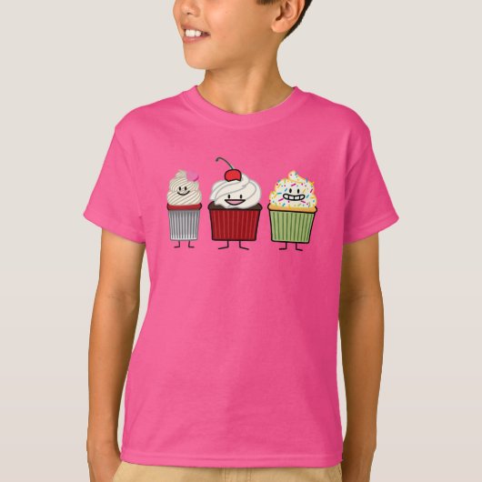 Het de familiesuikerglazuur van Cupcake bestrooit T-shirt (Voorkant)