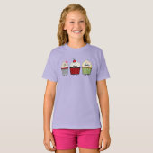 Het de familiesuikerglazuur van Cupcake bestrooit T-shirt (Voorkant volledig)