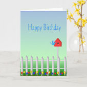 Het de gelukkige Vogels en Vogelhuis van de Kaart (Gele Bloem)