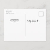 Het de grappige manuscript van de Borstel van de b Aankondigingskaart (Achterkant)