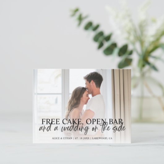 Het de grappige manuscript van de Borstel van de b Aankondigingskaart (Staand voorkant)