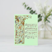 Het de groetBriefkaart adeste fideles oh van Feestdagenkaart (Staand voorkant)