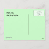 Het de groetBriefkaart adeste fideles oh van Feestdagenkaart (Achterkant)