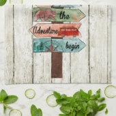 Het de richtingteken van de Waterverf van het cita Theedoek (Gevouwen)