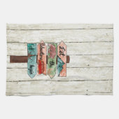 Het de richtingteken van de Waterverf van het cita Theedoek (Horizontaal)