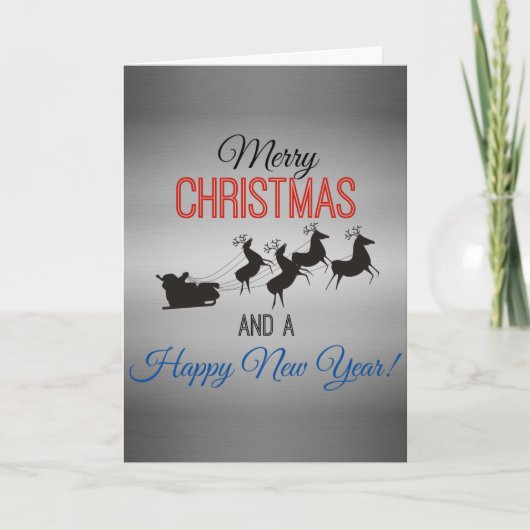 Het de vrolijke Ar van de Kerstman van Kerstmis en Feestdagen Kaart (Voorkant)