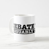 Het debatteam koffiemok (Voorkant links)