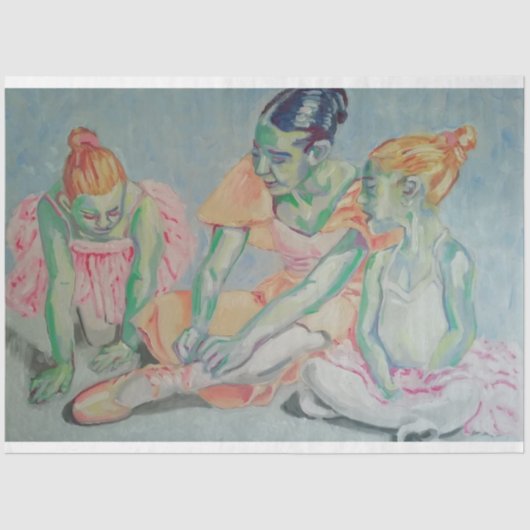 Het debetdocument van de Dance Lesson-loskoppeling Tissuepapier (Voorkant)