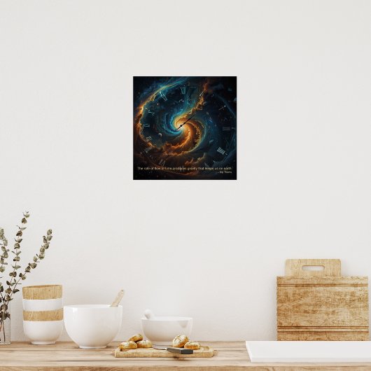 Het debiet van de tijd... Poster (Keuken)