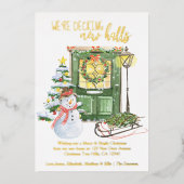 Het decoderen de Nieuwe Koelen Voorste van de Kers Folie Feestdagenkaart (Voorkant)