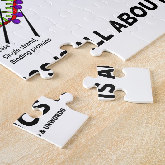 Het decoderen van het leven is waar genetica allem legpuzzel (Zijkant)