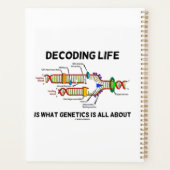 Het decoderen van het leven is waar genetica allem planner (Achterkant)