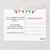 Het decoderen van Nieuwe Halls Lights Cute Moving Briefkaart (Achterkant)