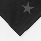 Het decor Dun Blue Line personaliseerde de Zwarte Fleece Deken (Hoek)