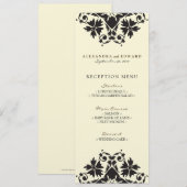 Het Decoratieve Menu van de Ontvanging van het Ste (Voorkant / Achterkant)