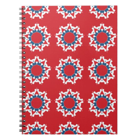 Het decoratieve naadloze patroon. Abstracte textuu Notitieboek (Voorkant)