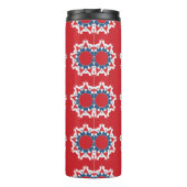 Het decoratieve naadloze patroon. Abstracte textuu Thermosbeker (Achterkant)