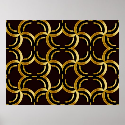 Het decoratieve naadloze patroon. Eindeloos patroo Poster (Voorkant)