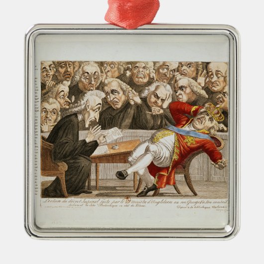 Het decreet-Imperial aan George III Metalen Ornament (Voorkant)