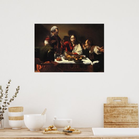 Het deeg bij Emmaus Poster (Keuken)