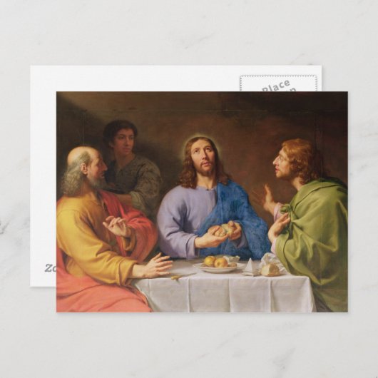 Het deeg in Emmaus Briefkaart (Voorkant / Achterkant)