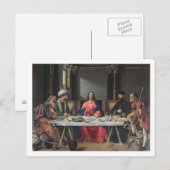 Het deeg in Emmaus (olie op het paneel) Briefkaart (Voorkant / Achterkant)