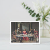 Het deeg in Emmaus (olie op het paneel) Briefkaart (Staand voorkant)