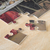 Het deeg in Emmaus (olie op het paneel) Legpuzzel (Zijkant)