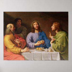 Het deeg in Emmaus Poster
