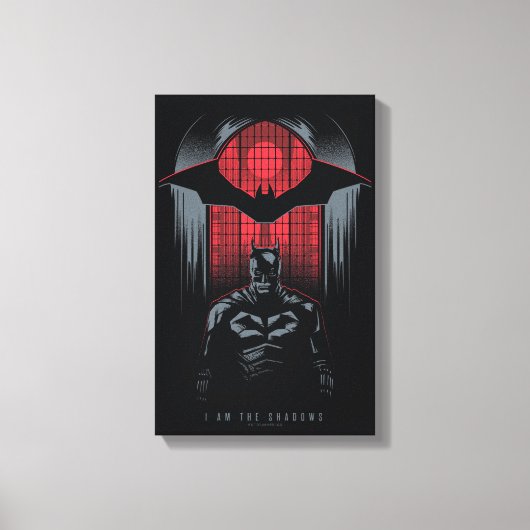 Het deelvenster Batman-venster Canvas Afdruk (Voorkant)