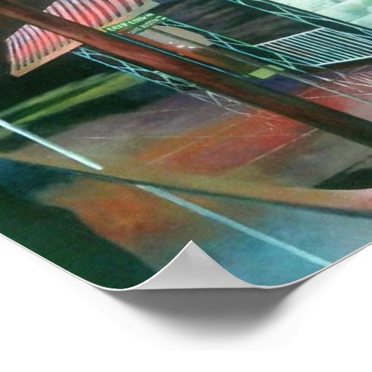 Het 'Deep Eddy's Cabaret' van Michael Sabatini in Poster (Hoek)