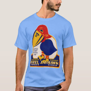 Het defecte Hotel Jayhawk Topeka Kansas Bagagelabe T-shirt