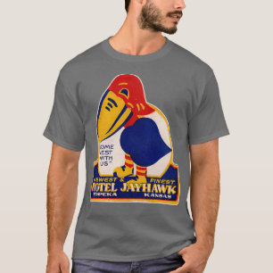Het defecte Hotel Jayhawk Topeka Kansas Bagagelabe T-shirt
