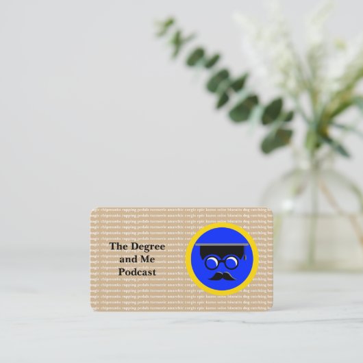 Het Degree en Me Visitekaartje (Staand voorkant)