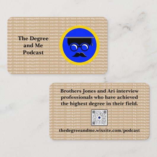 Het Degree en Me Visitekaartje (Voorkant / Achterkant)