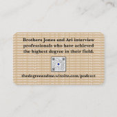 Het Degree en Me Visitekaartje (Achterkant)