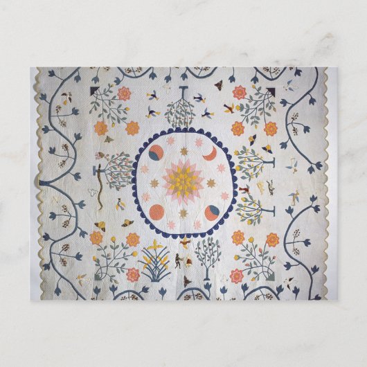 Het dekbed van Applique met Zon, Maan, Sterren Briefkaart (Voorkant)