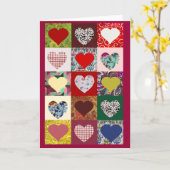 Het Dekbed van de Harten van de liefde Kaart (Gele Bloem)