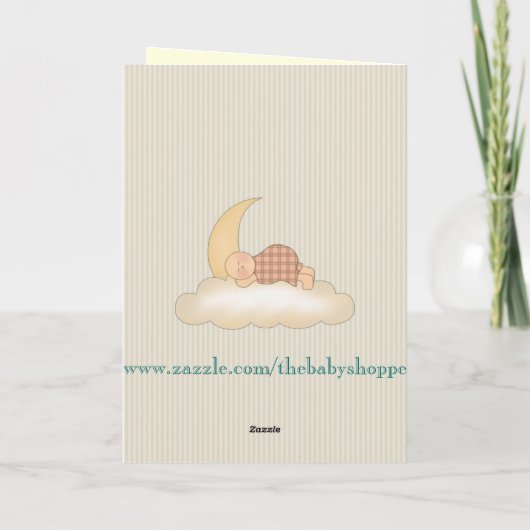 Het Dekbed van het baby dankt u Bedankkaart (Achterkant)