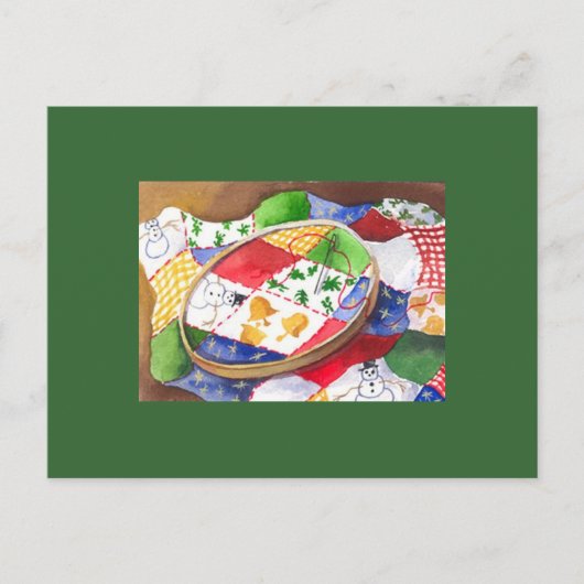 Het Dekbed van Kerstmis Feestdagenkaart (Voorkant)