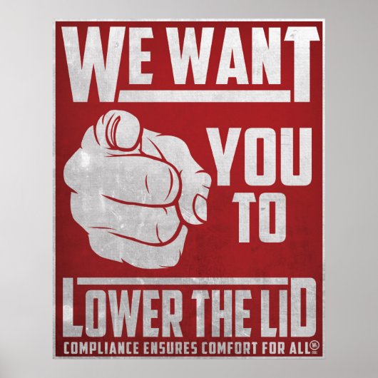 Het deksel onderaan poster (Voorkant)