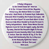 Het dekt ons erfgoed zeer goed ronde button 6,0 cm (Voorkant)