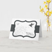 Het delen in Uw Sympathie van het Verdriet met Kaart (Gele Bloem)