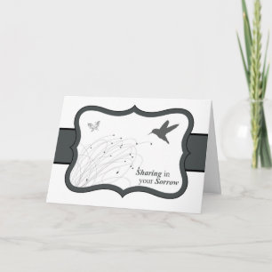 Het delen in Uw Sympathie van het Verdriet met Kaart