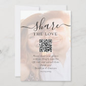 Het delen van de Foto van het huwelijk Vraag QR Co Kaart (Voorkant)