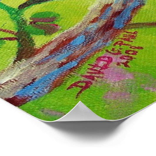 Het delen van een Tak Poster (Hoek)