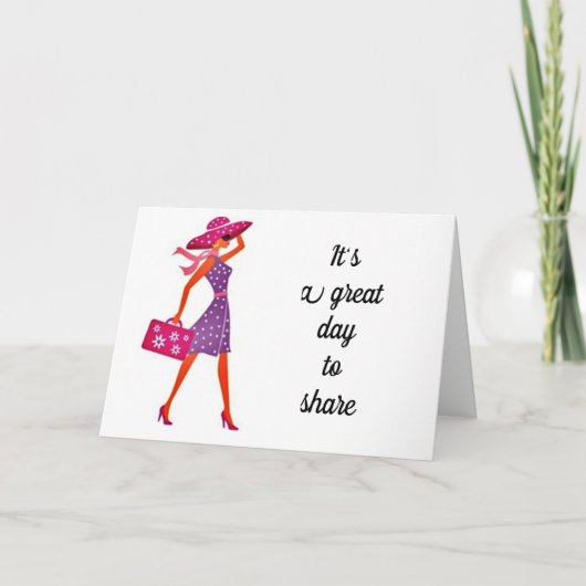 **HET DELEN VAN EEN TWEEDE DAG MET U** BIRTHDAY ME KAART (Voorkant)