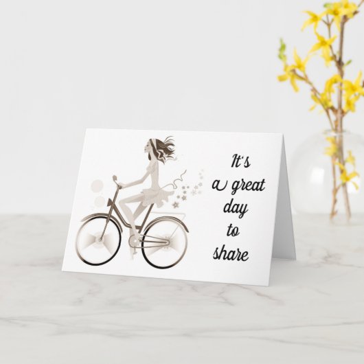 **HET DELEN VAN EEN TWEEDE DAG MET U** BIRTHDAY ME KAART (Gele Bloem)