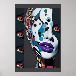 Het delen van haar schuine Uitzicht - Ken Gage Art Poster