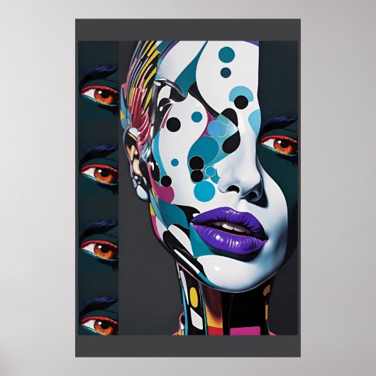 Het delen van haar schuine Uitzicht - Ken Gage Art Poster (Voorkant)